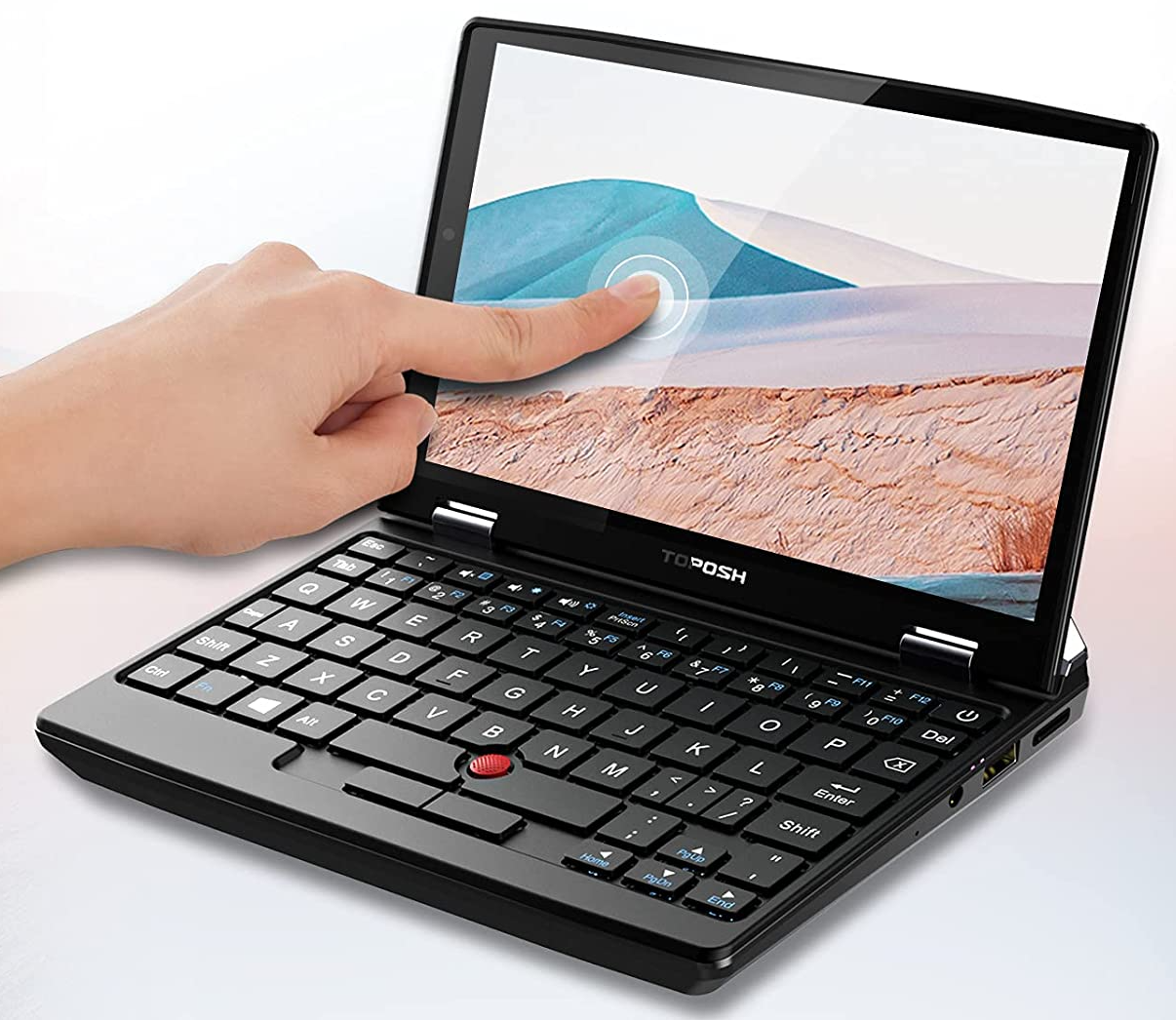 Сенсорний нетбук 7" Toposh T734558256 Intel Celeron J3455 RAM 8GB SSD 256GB Windows 11 Алюминиевой корпус (UKR), фото №2