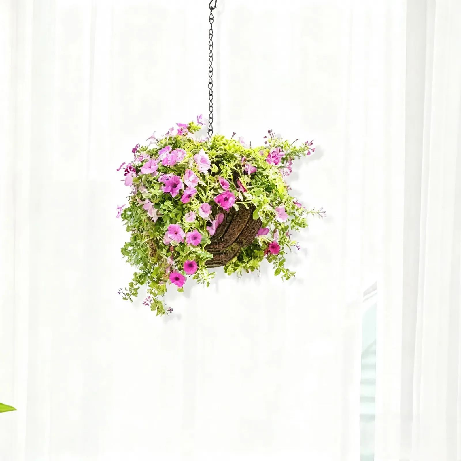 Ланцюги для підвісних кошиків 50 см 4 шт. метал Чорний, фото №5 Ланцюги для підвісних кошиків 50 см 4 шт. метал Чорний, фото №5