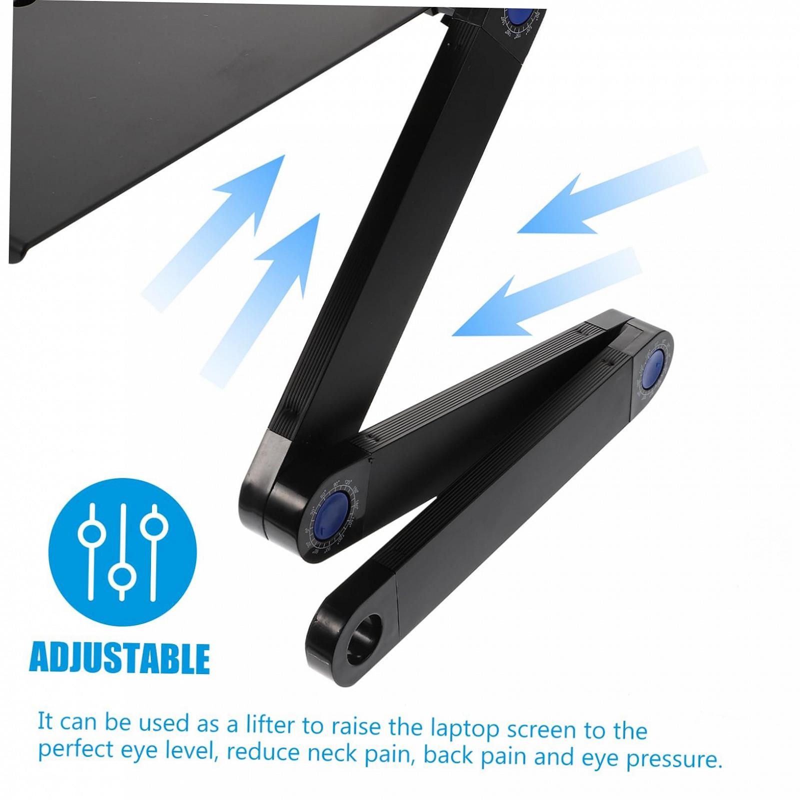 Підставка для ноутбука Gadpiparty складана алюмінієва з функцією охолодження, ергономічний дизайн, фото №5