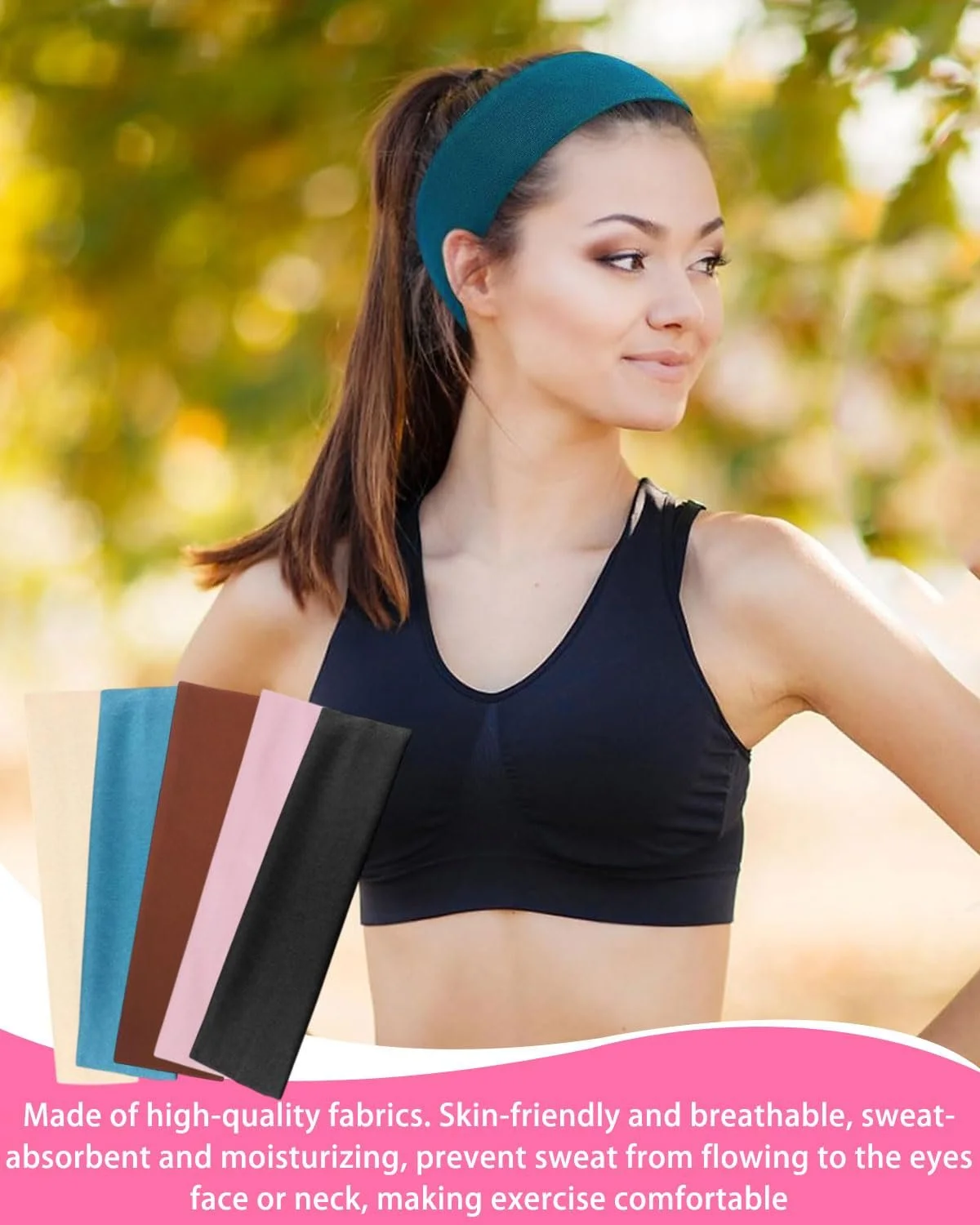 Набір пов'язок для волосся 5 шт, фото №4