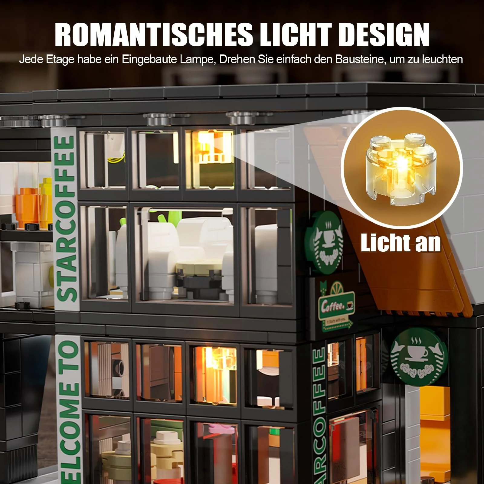 Конструктор Кафе HIGH GODO City, 581 деталь, фото №4