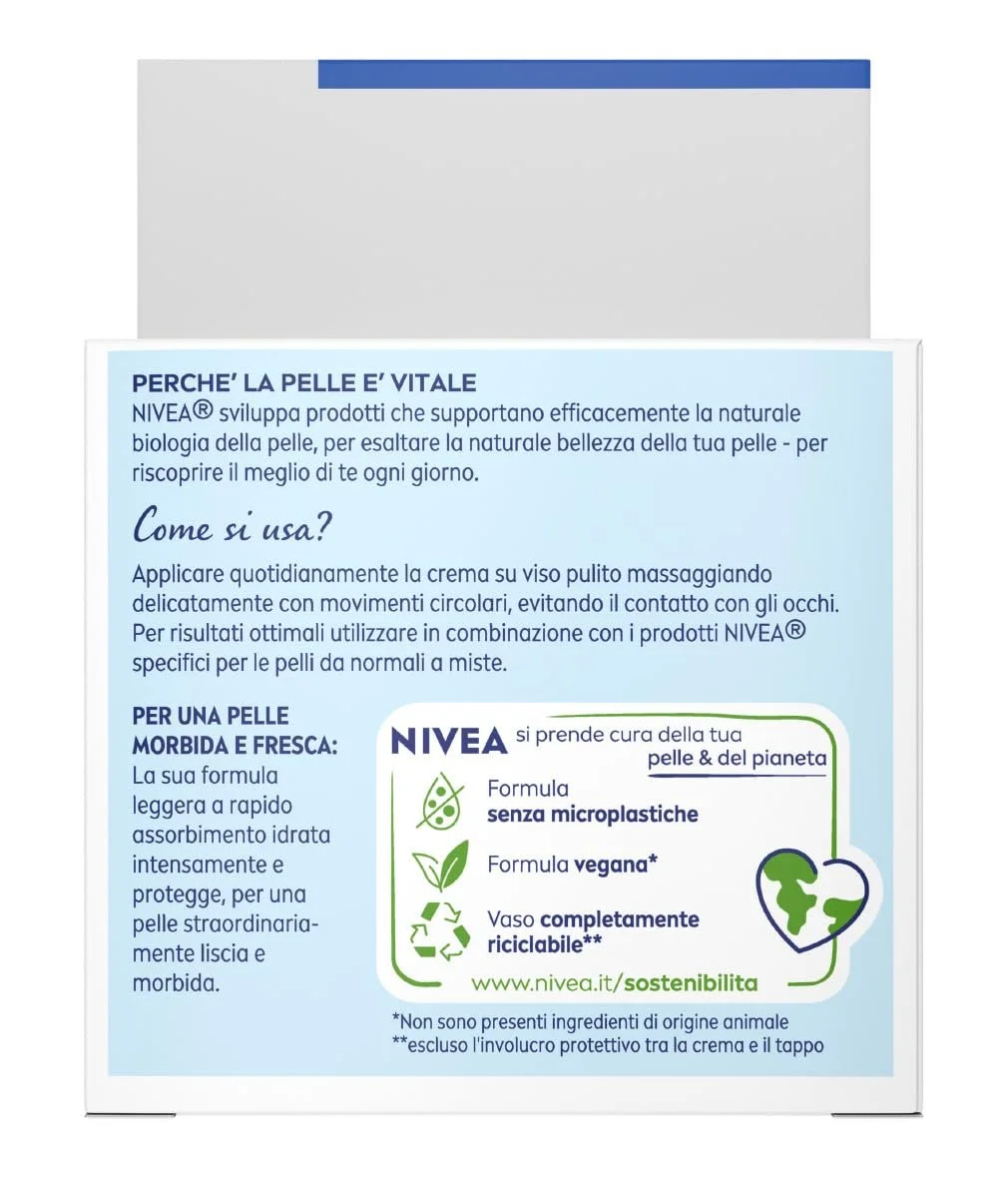 Денний крем NIVEA освіжаючий суперзволожуючий веганський для нормальної та комбінованої шкіри 2х50 мл, фото №4 Денний крем NIVEA освіжаючий суперзволожуючий веганський для нормальної та комбінованої шкіри 2х50 мл, фото №4