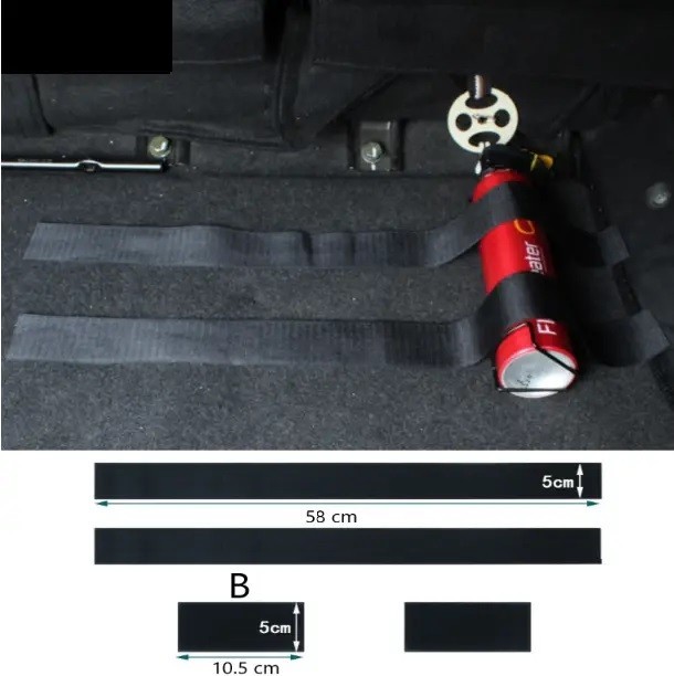 Ремень-держатель огнетушителя в багажник автомобиля KoNO 2 шт 050714, фото №6