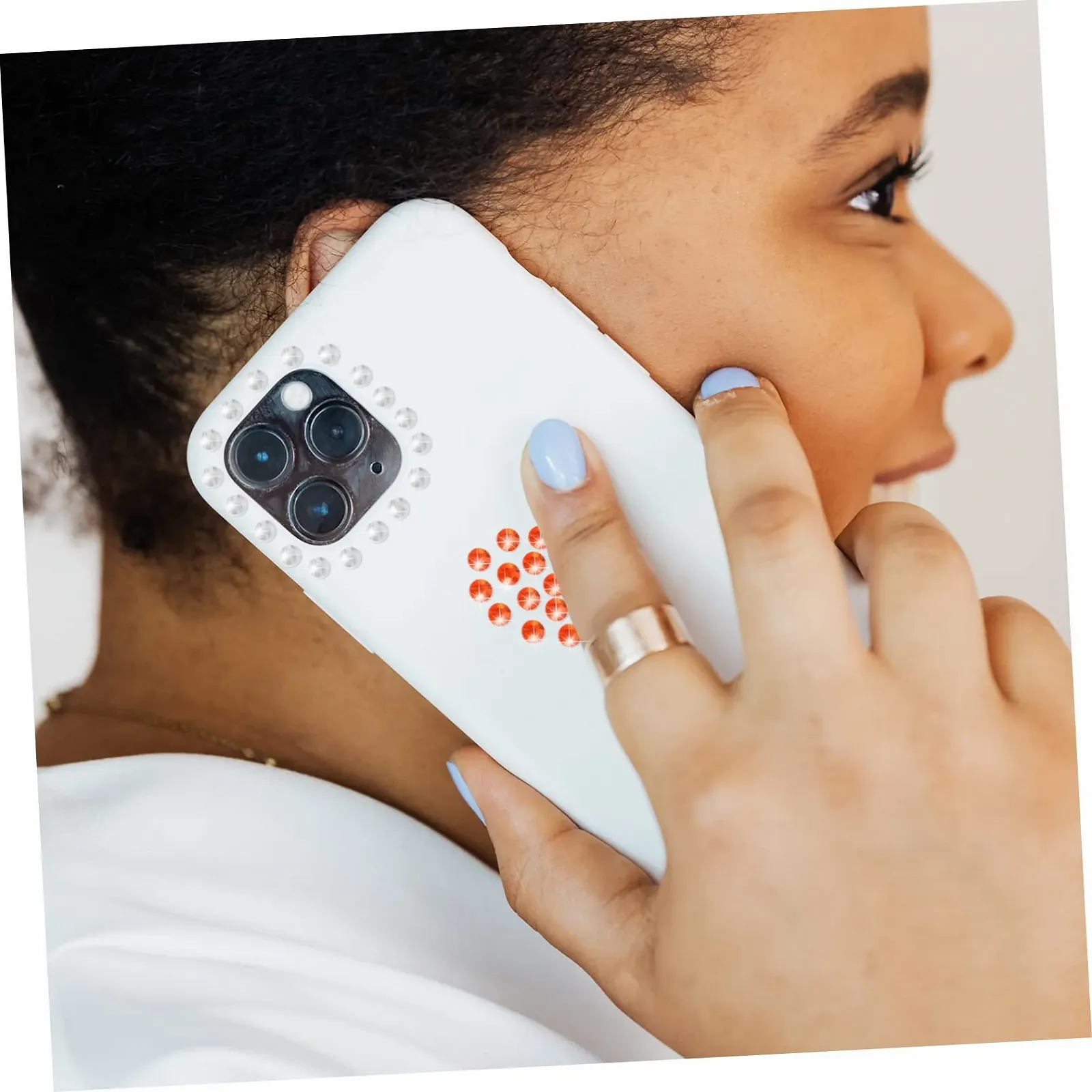 Наклейки зі стразами FRCOLOR 2 аркуші 15 кольорів 900 страз 3 мм 5 мм, фото №6