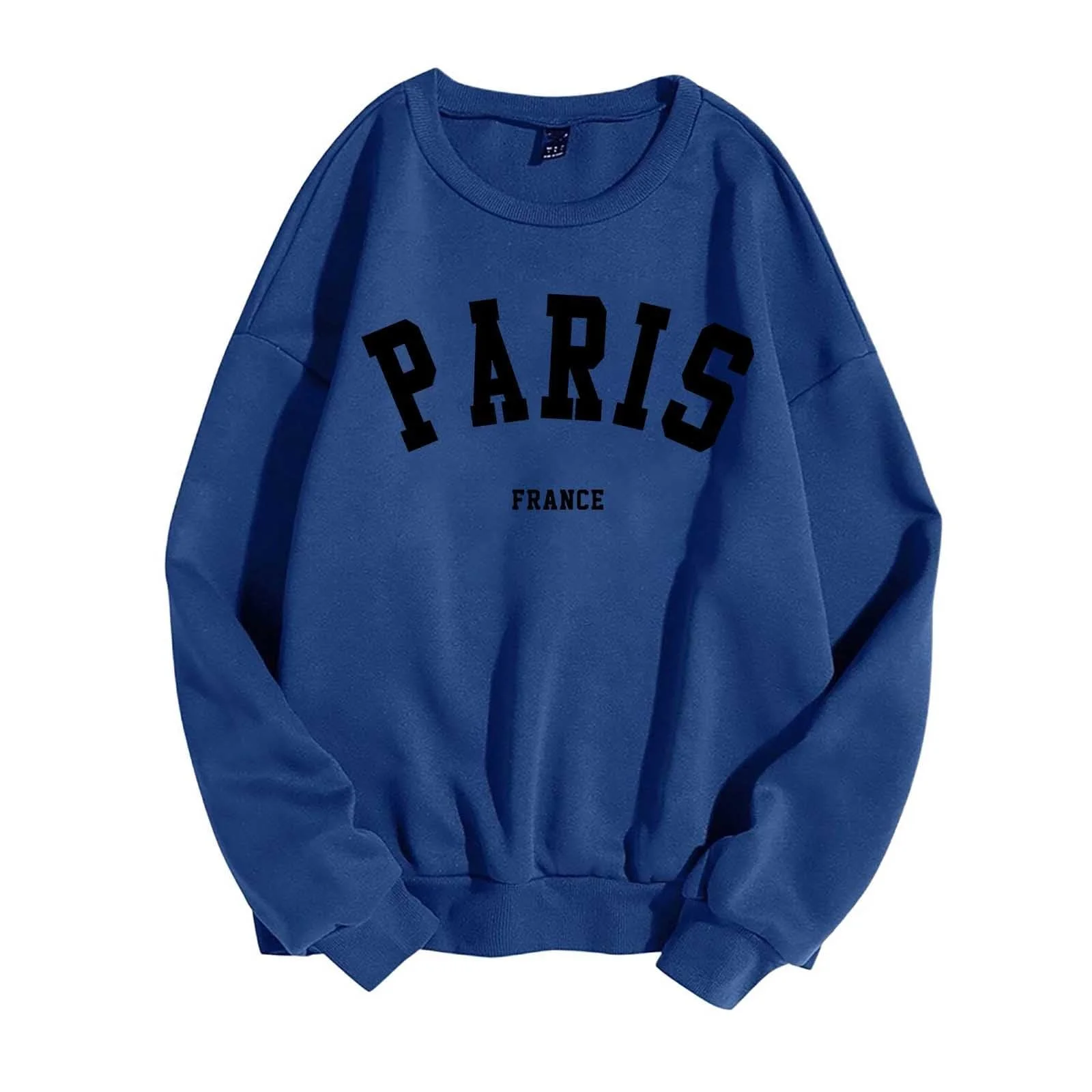 Женский Свитшот Оверсайз Свитшот Круглый вырез Длинный рукав Пуловер, фото №1