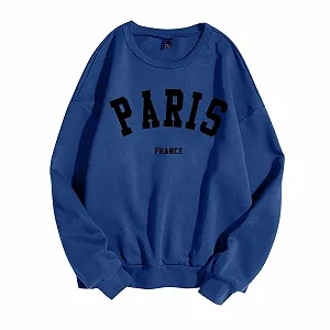 Женский Свитшот Оверсайз Свитшот Круглый вырез Длинный рукав Пуловер - Фото 1