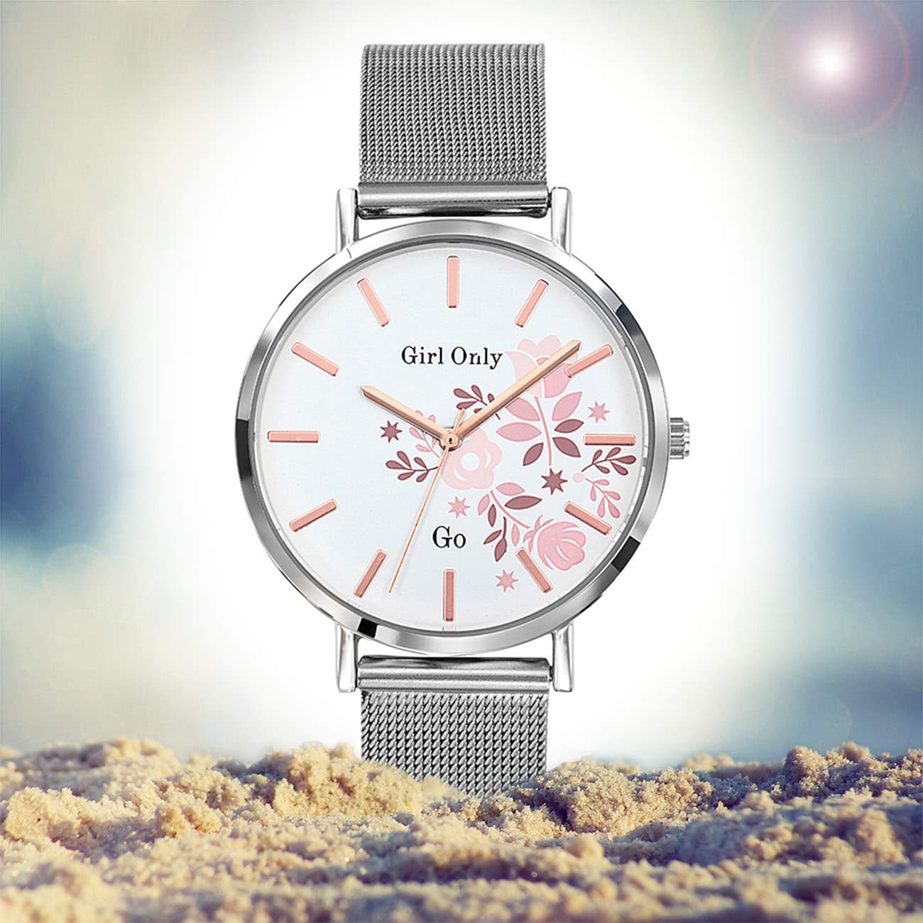 Женские часы GO Girl Only 695910, розовое золото, браслет, фото №4