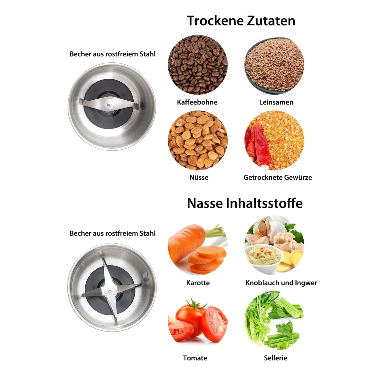 Электрическая кофемолка DR MILLS DM-7412M 70 г, фото №5