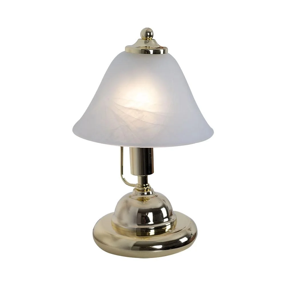 Настільна лампа etc-shop E14 17 x 27 см латунь, фото №1