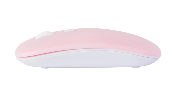 Мышка бесшумная компьютерная UGREEN перезаряжаемая Bluetooth Розовая, фото №2