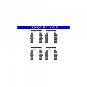 Монтажний комплект дискових гальмівних колодок ATE 13.0460-0235.2 MITSUBISHI передня вісь - Фото 1