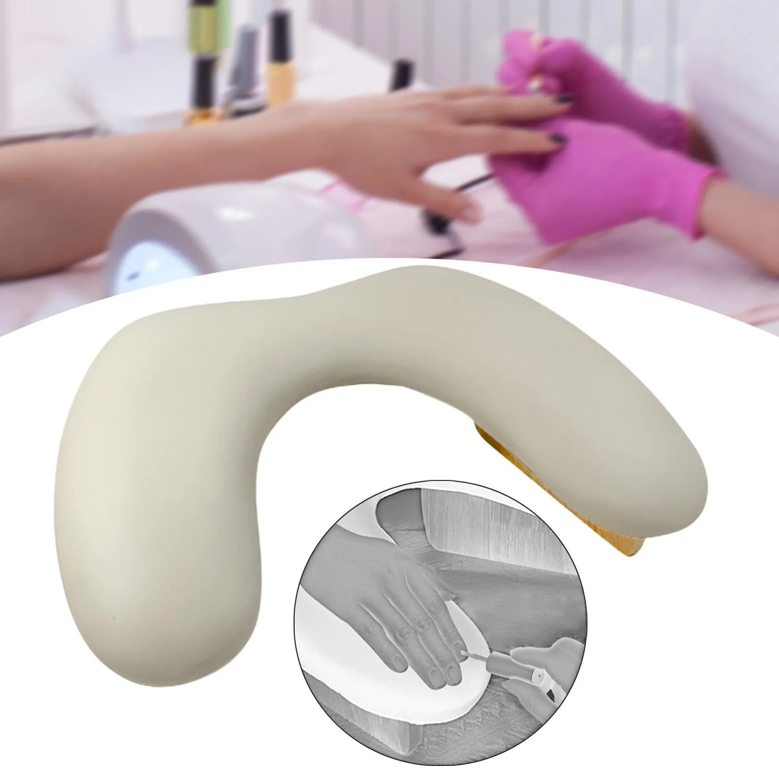 Підставка для рук Generic, світло-коричнева, фото №3 Підставка для рук Generic, світло-коричнева, фото №3