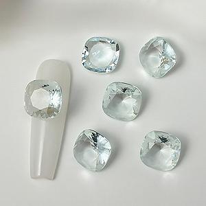 Квадратні кристали стрази Kristall, загострене дно, для мистецтва - Фото 1