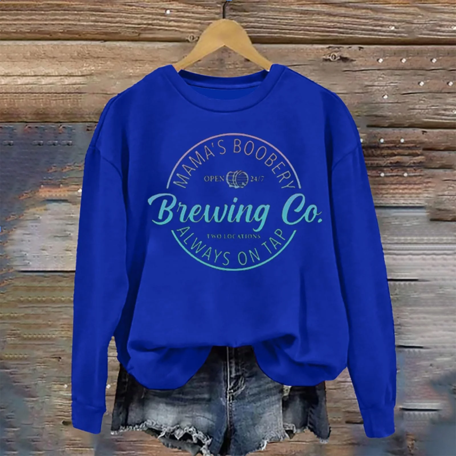 Женская толстовка Generisch без капюшона Спортивные топы Женский винтажный принт Базовая туника Круглый вырез Печать букв Летние топы Женский сексуальный круглый вырез Костюм на Хэллоуин Женский большой размер Пальто, фото №3