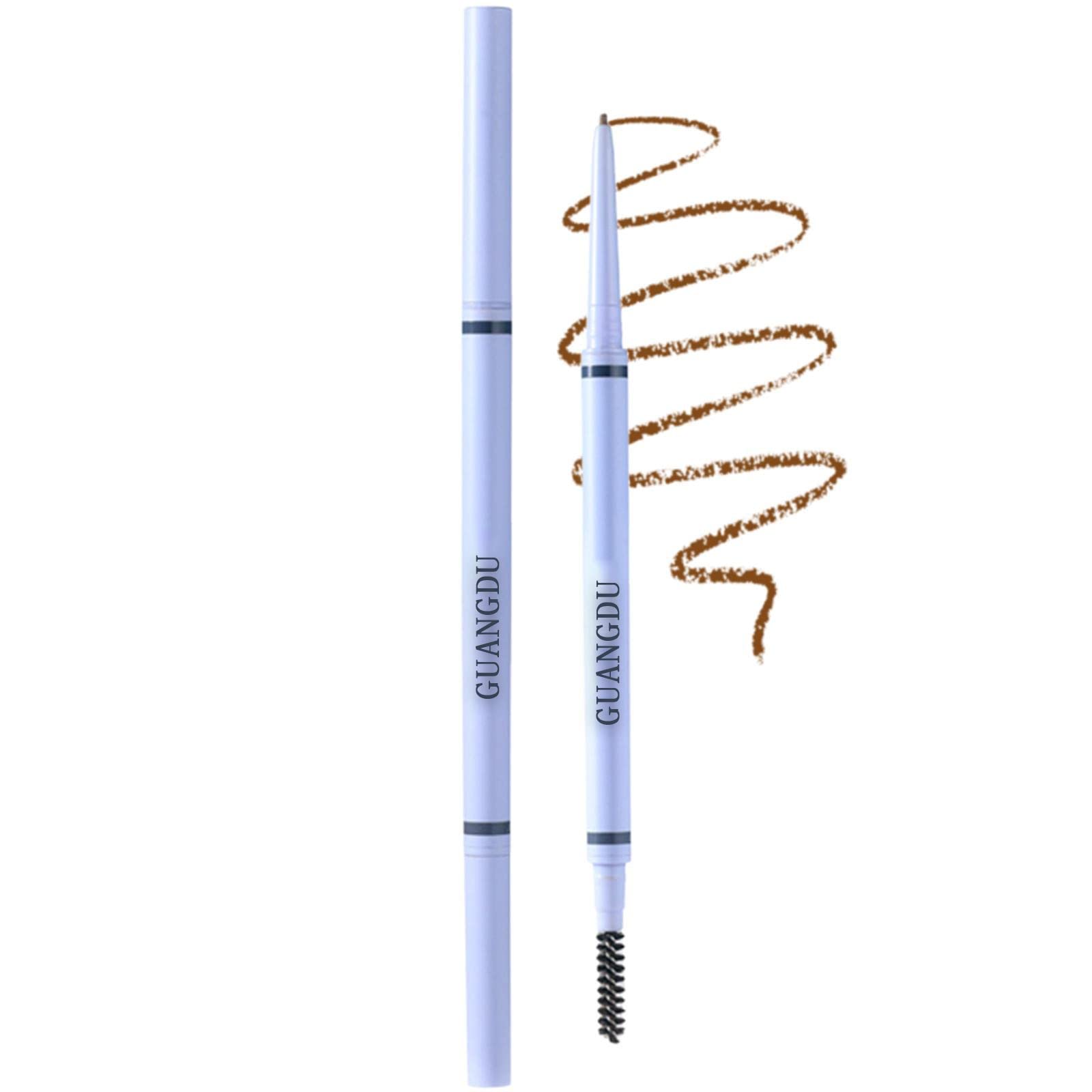 Олівець для брів Hair Roller Double-Headed Slim Pencil Waterproof Білий A, фото №1