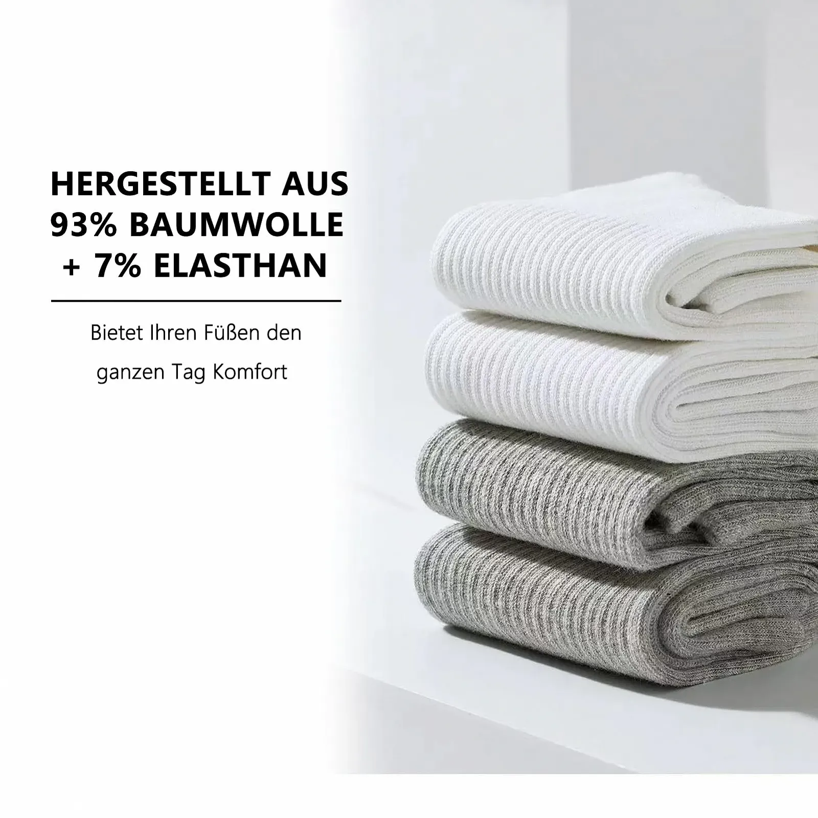 Носки спортивные Мужские Женские 37-42 Хлопок Черный, Белый, Серый (6 пар), фото №2 Носки спортивные Мужские Женские 37-42 Хлопок Черный, Белый, Серый (6 пар), фото №2