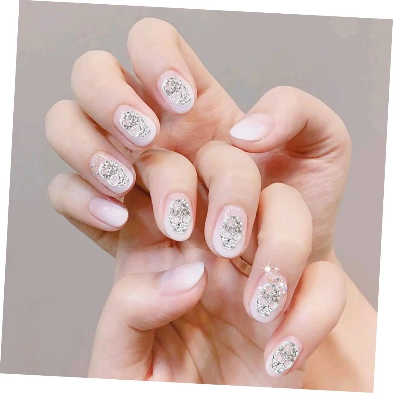 Наклейки-самоцветы на ногти в виде черепа PLAFOPE, 10 шт. Декор для маникюра, Хэллоуина, вечеринок, DIY, фото №3