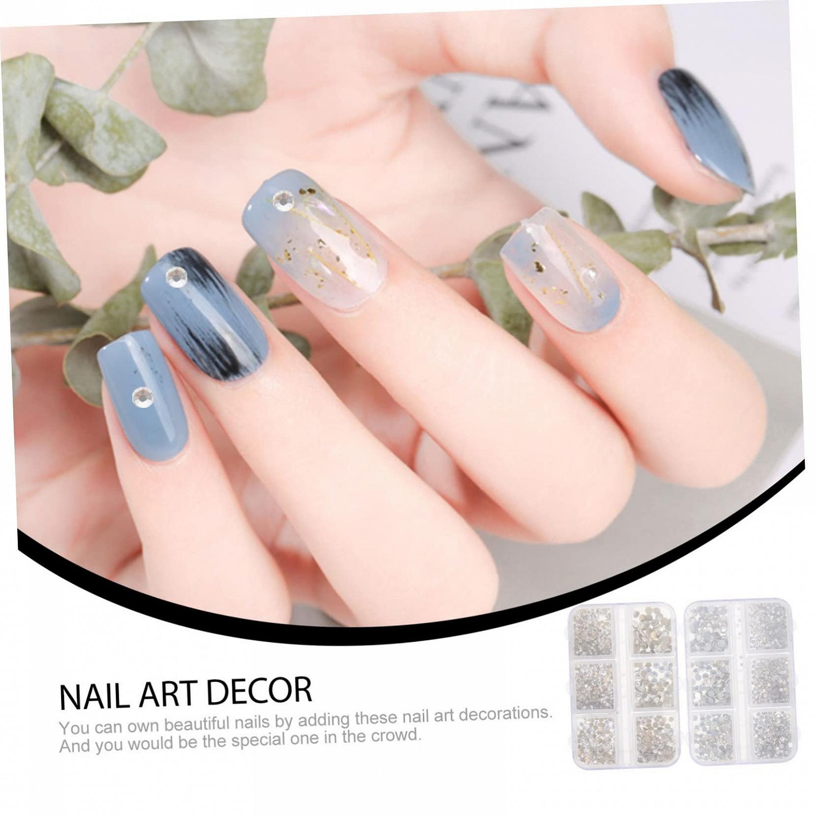 Набір для нігтів FRCOLOR 2 коробки блискучих стразів декоративні підвіски для домашнього використання, фото №9