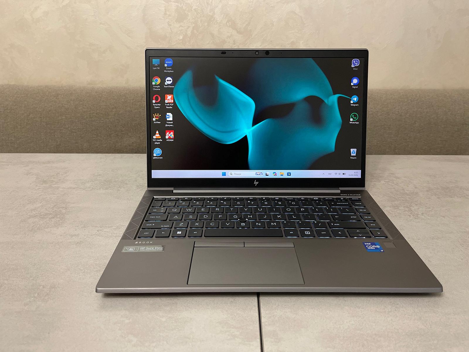 Ультрабук HP Zbook FireFly 14 G8, 14" FHD IPS, i7-1185G7, 16GB, 256GB SSD, фото №1