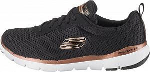 Кроссовки Skechers Flex Appeal 3.0 женские, Розовый/Черный synthetic.ua - Фото 1