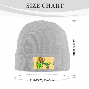 Шапка вязаная YYHHAOFA Подсолнух и семена подсолнечника с узором synthetic.ua - Фото 1