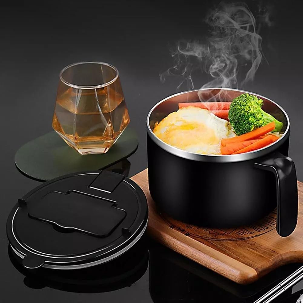 Миска YUANGANG для быстрой лапши, практичная, подходит для каждой трапезы, черная, фото №3