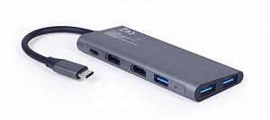 Док-станция Cablexpert USB-C 3-в-1 (A-CM-COMBO3-01) synthetic.ua - Фото 1