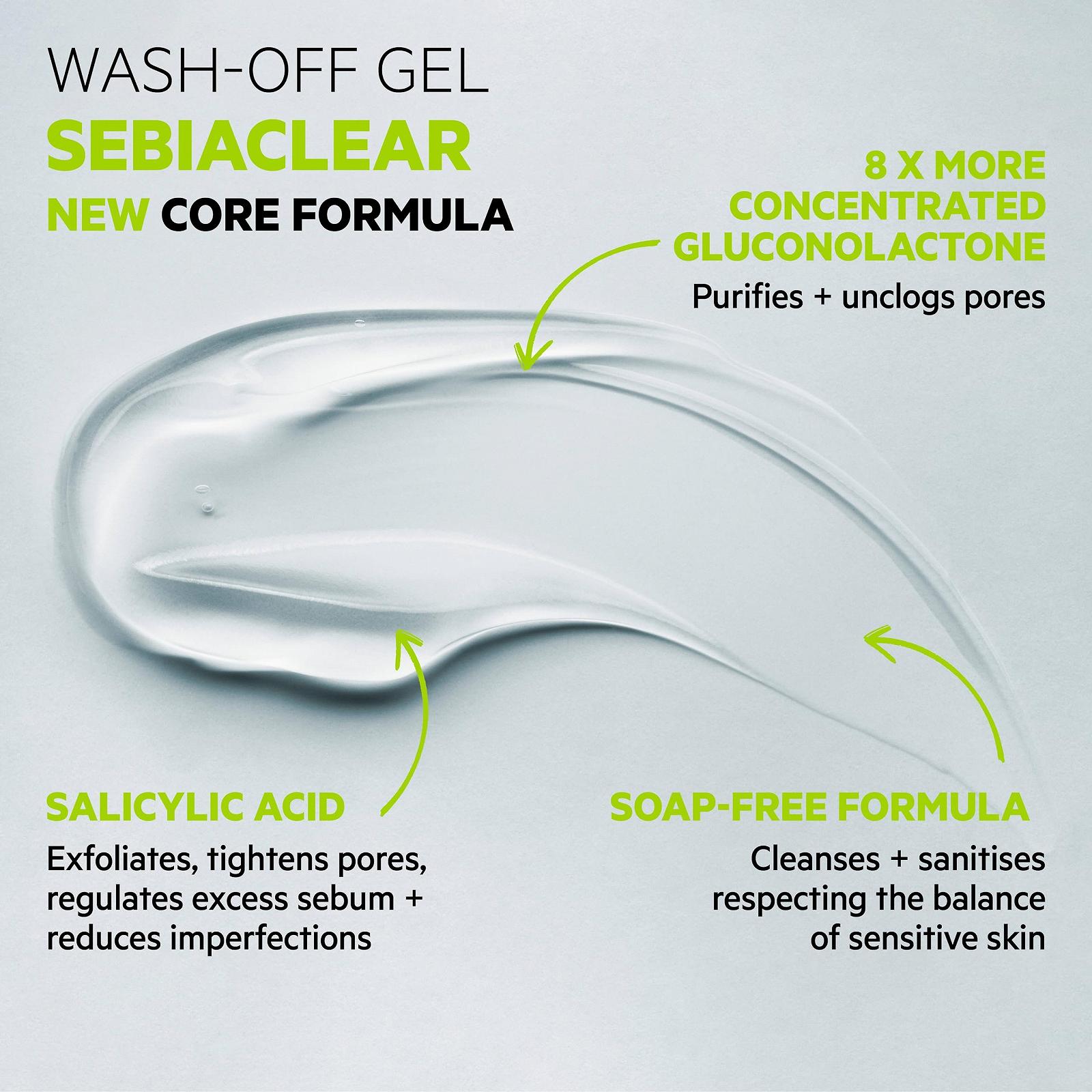 Очищувальний гель SVR Sebiaclear Рефіл Екологічний 400 мл, фото №3 Очищувальний гель SVR Sebiaclear Рефіл Екологічний 400 мл, фото №3