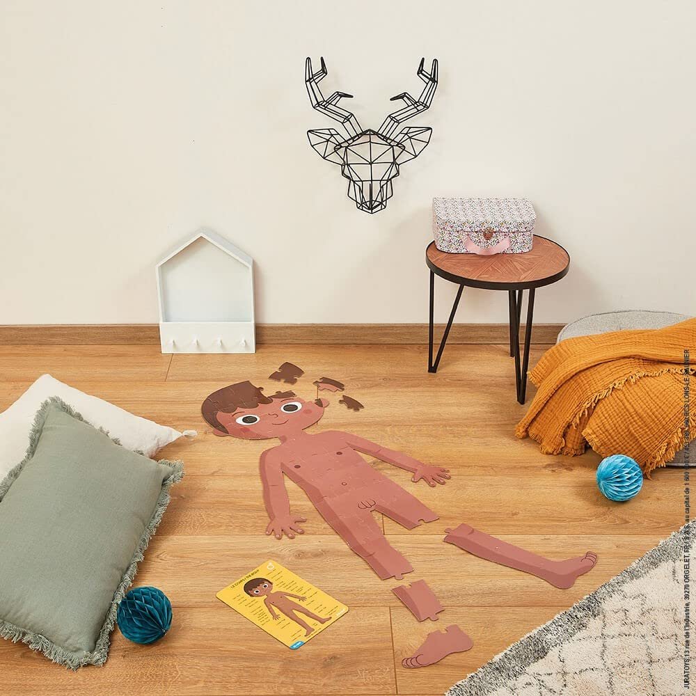 Пазл Janod Human Body обучающий гигантский набор из 4 пазлов Белый J02681, фото №2 Пазл Janod Human Body обучающий гигантский набор из 4 пазлов Белый J02681, фото №2