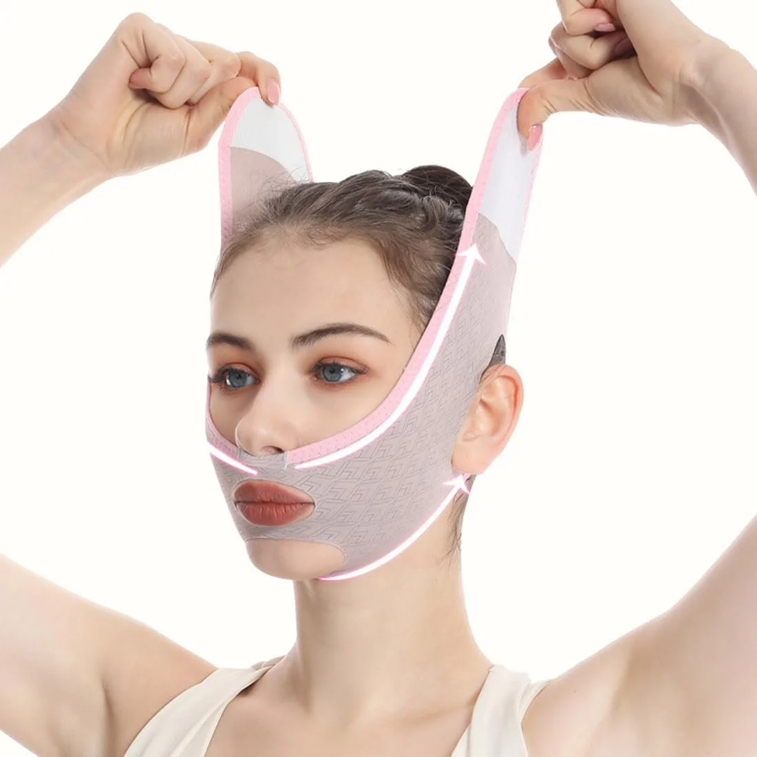 Маска для сну для скульптурування обличчя AEIOPRS Beauty V Shape, для формування V-лінії обличчя, 2 шт, фото №5