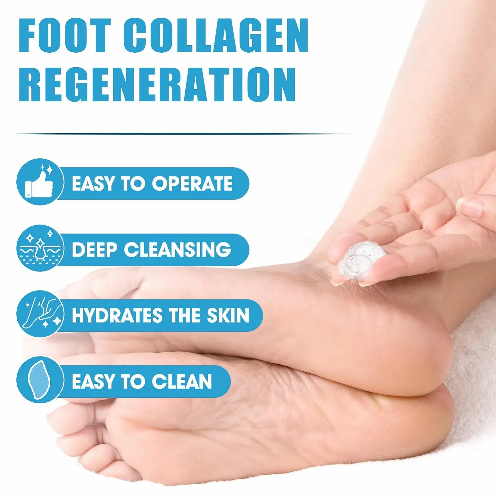 Набор для ухода за ногами со средством для удаления мозолей, скрабом и стеклянной пилкой 250 мл, фото №4