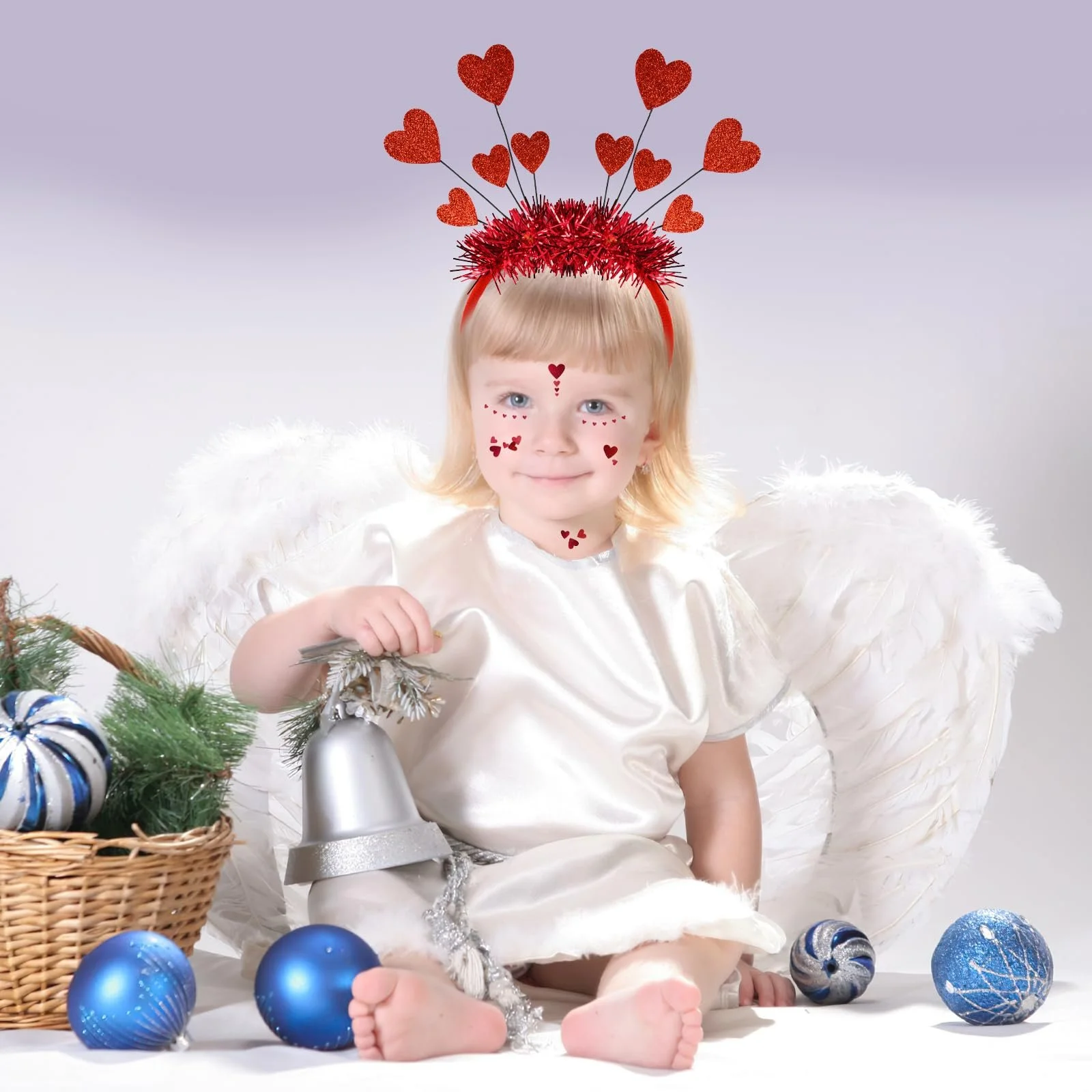 Обруч Сердце Красный Набор из 2, фото №5