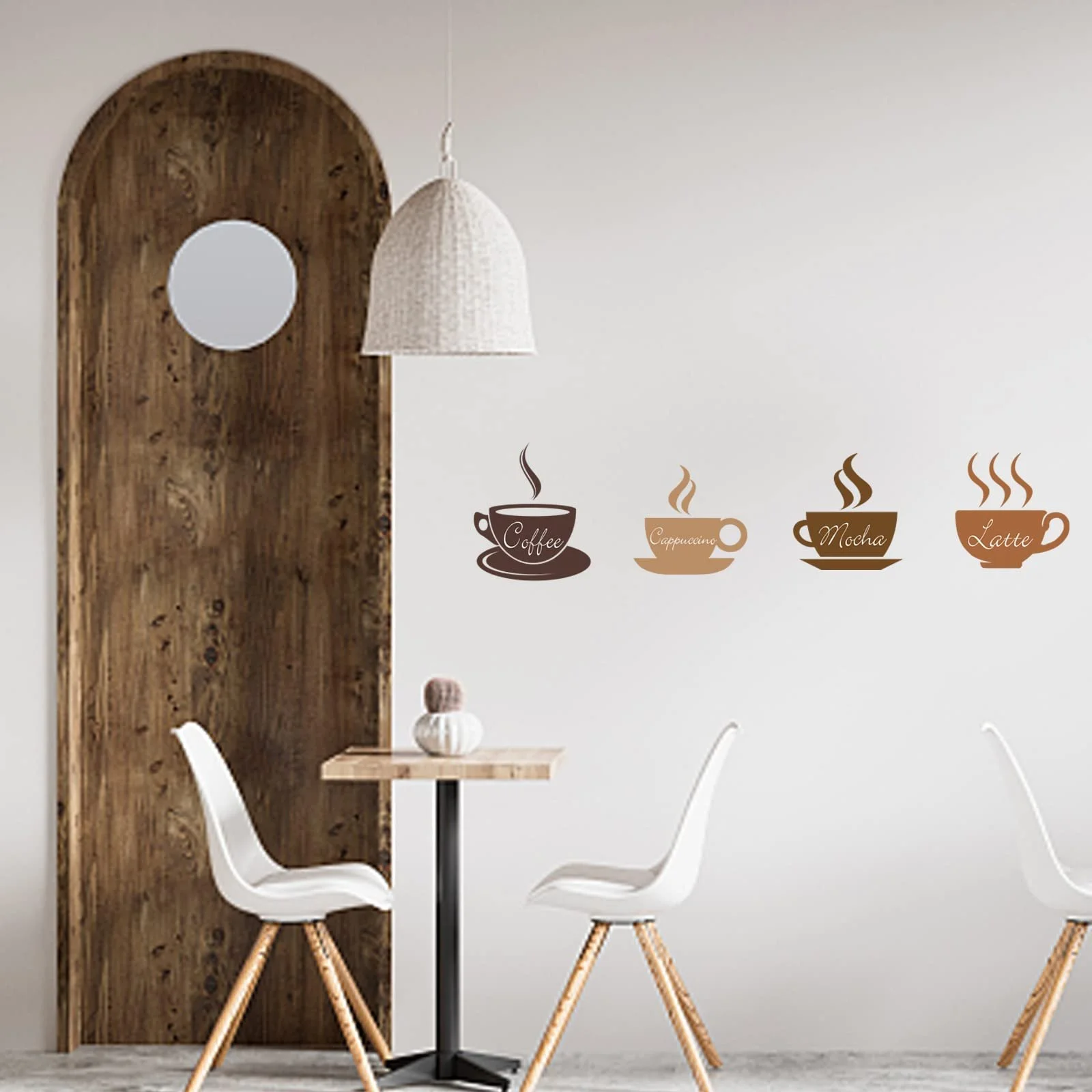 Наклейка на стіну SUPERDANT Coffee Latte Mocha Cappuccino коричнева, фото №5