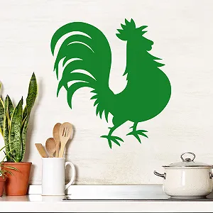 Наклейка на стіну GRAZDesign Півень 54 x 50 см Червоний - Фото 1