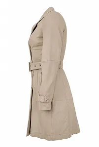 Тренч из натуральной кожи Mauritius Gipsy by Damen, кремовый цена на synthetic.ua - Фото 1 Тренч из натуральной кожи Mauritius Gipsy by Damen, кремовый synthetic.ua - Фото 1