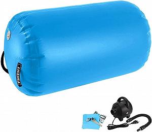 Надувной воздушный валик для фитнеса и йоги FBSPORT 120 x 75 cm Blue - Фото 1