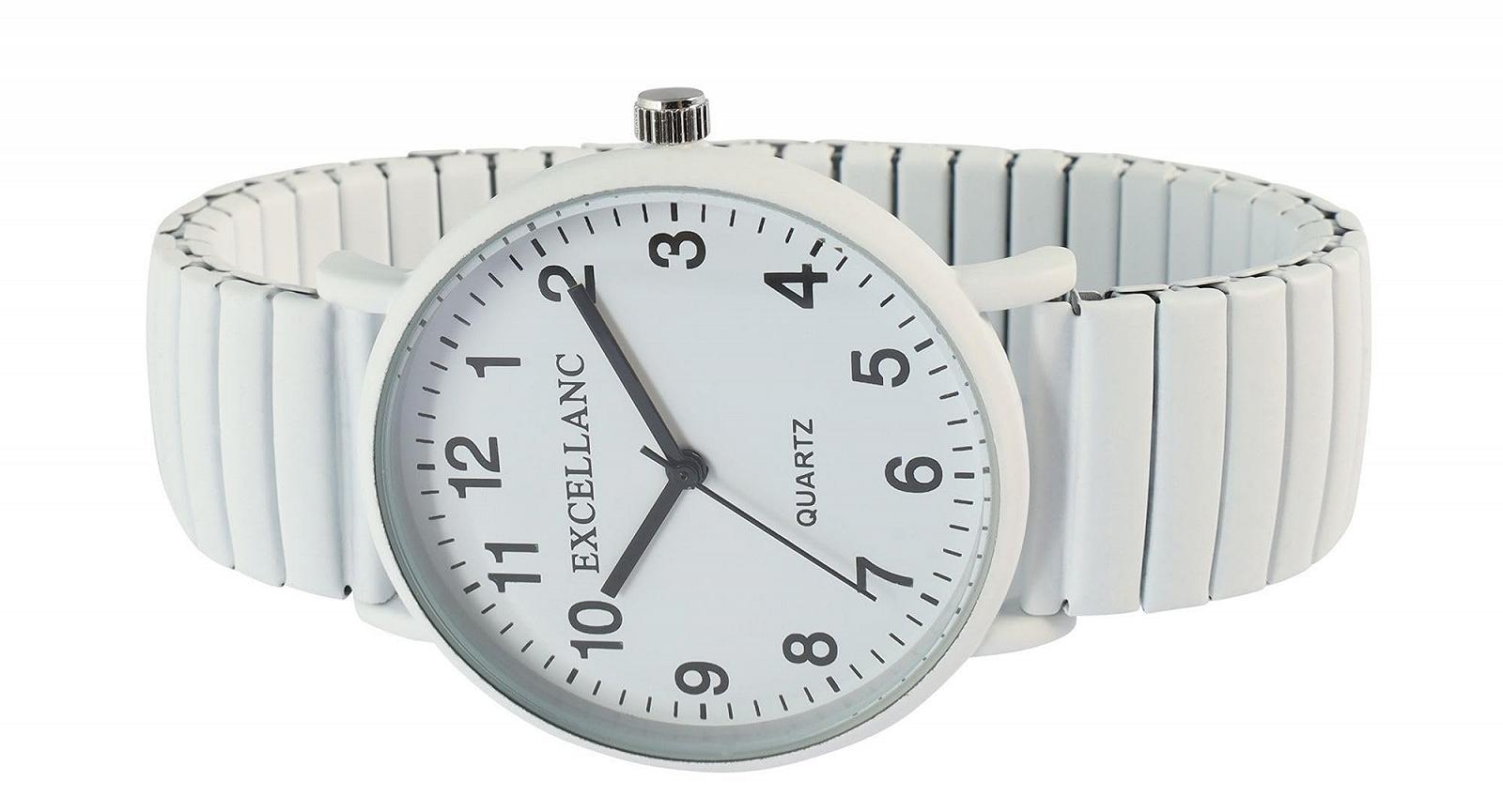 Женские часы Excellanc Белые с затягивающимся браслетом, фото №4