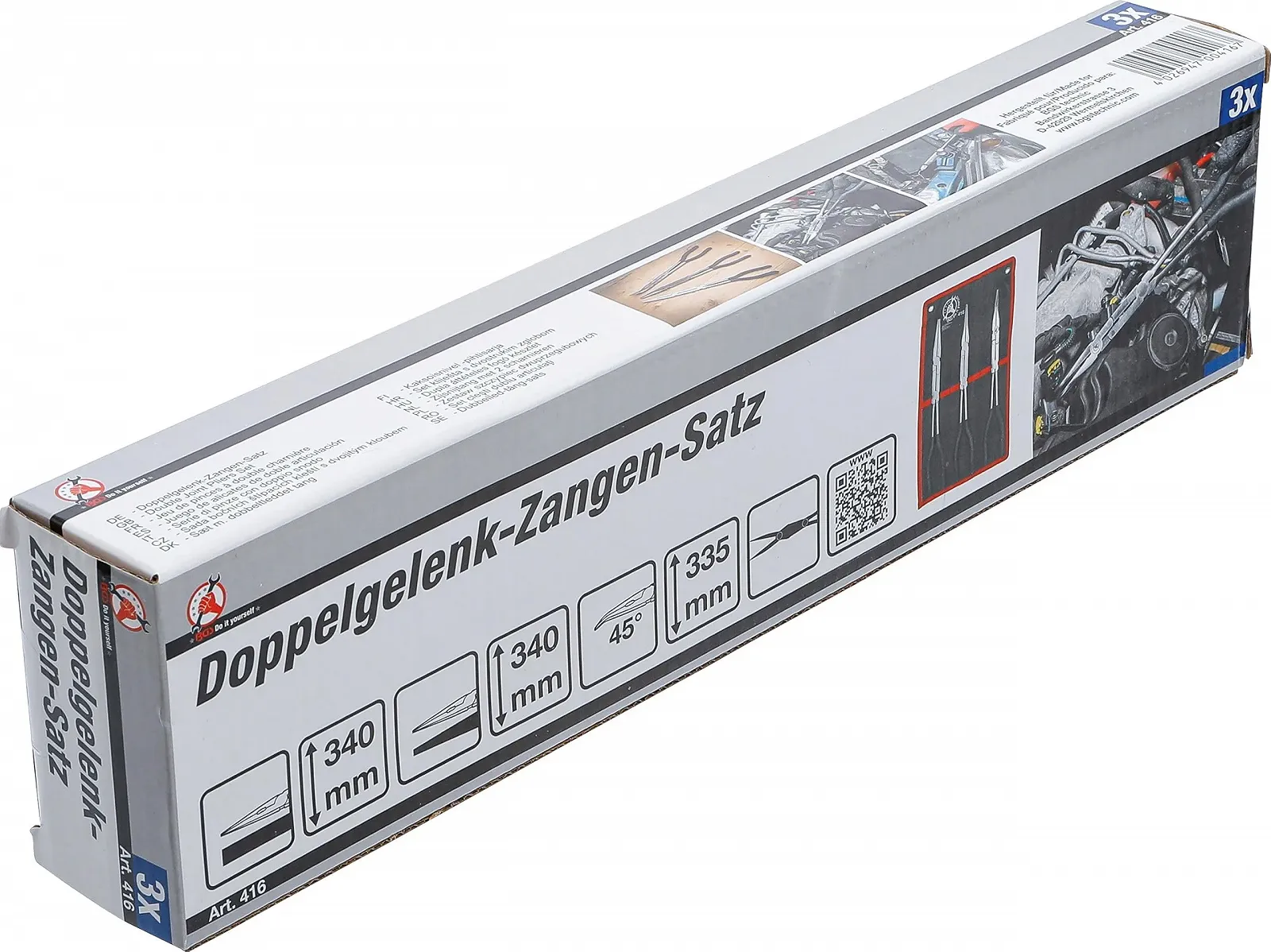Набор плоскогубцев Kraftmann Double Joint, серебристо-черный, фото №7