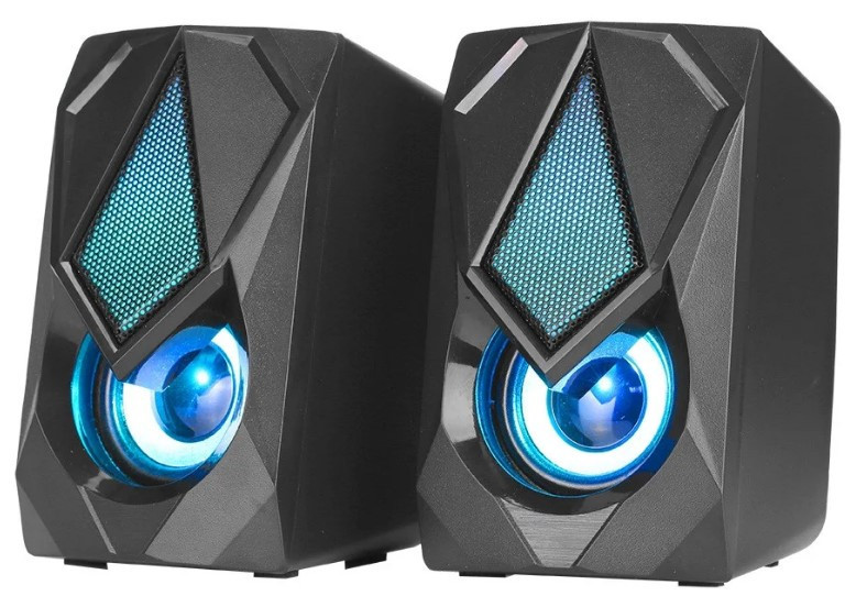 Комп'ютерні колони XTRIKE ME RGB Backlight SK-402 з підсветкою Чорний 120х72х82 мм МБ МС, фото №1