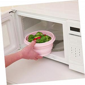 Миска Toddmomy складна, термостійка, силіконова, розширювана, для харчових продуктів, контейнер synthetic.ua - Фото 1