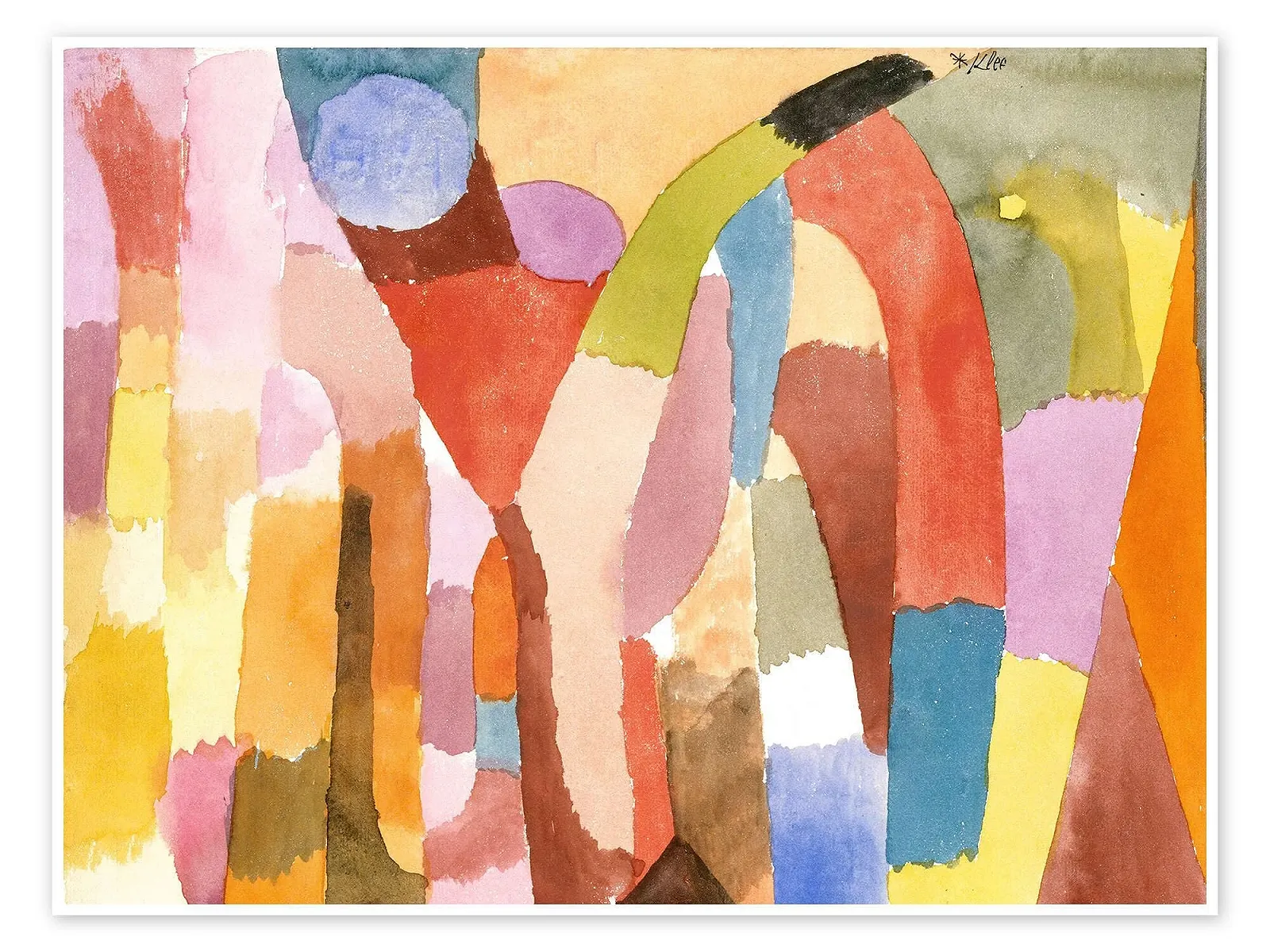 Постер Paul Klee Movement of the Arched Chambers 70 x 50 см Цветной, фото №1