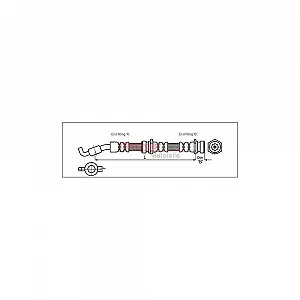 Тормозной шланг METZGER 4114061 для MAZDA, задний мост слева, задний мост справа - Фото 1