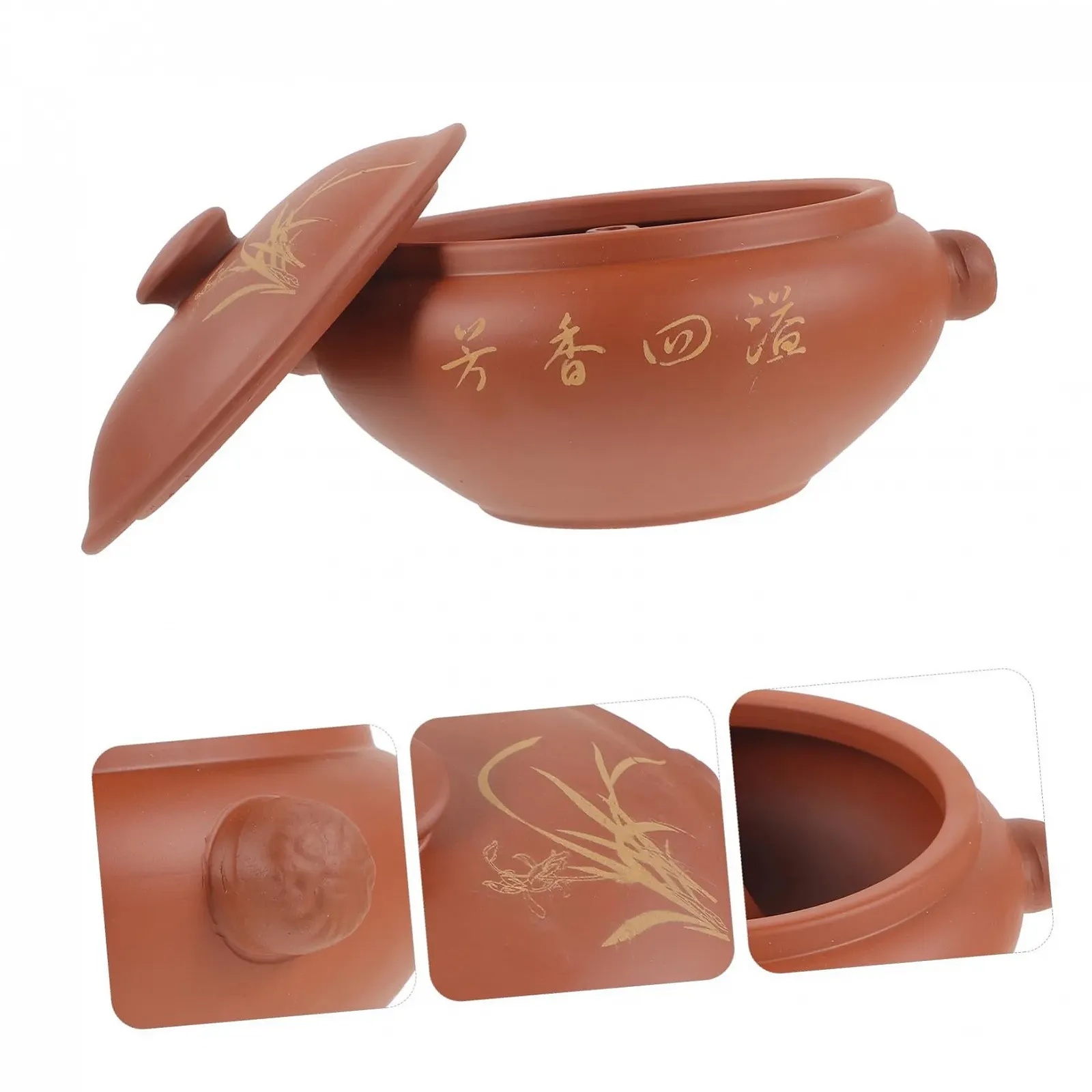 Горшок-пароварка керамический, с крышкой, фото №7