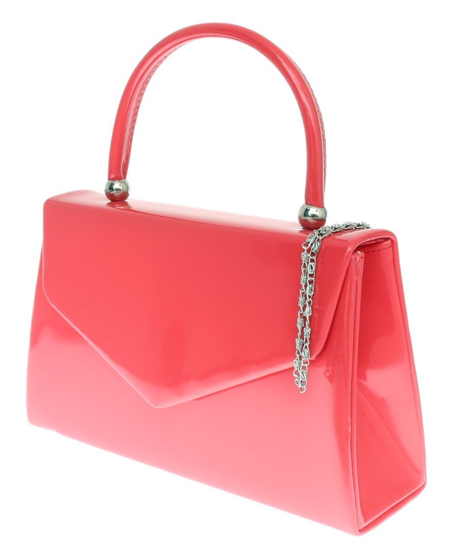 Клатч Girly Handbags лакований, жіночий, маленький жорсткий, фото №2