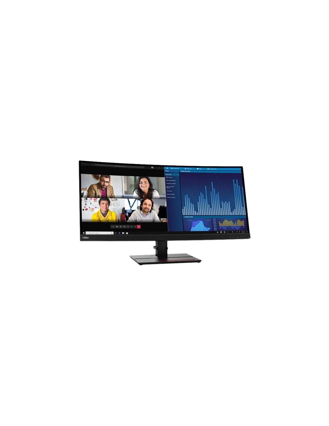 Монитор Lenovo ThinkVision P34w-20 34.14 3440x1440 21:9 300 нит DP HDMI, фото №2 Монитор Lenovo ThinkVision P34w-20 34.14 3440x1440 21:9 300 нит DP HDMI, фото №2