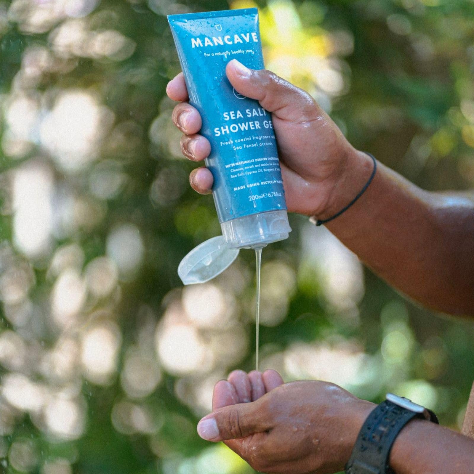 Гель для душу ManCave Sea Salt для чоловіків з морською сіллю 200 мл, фото №7