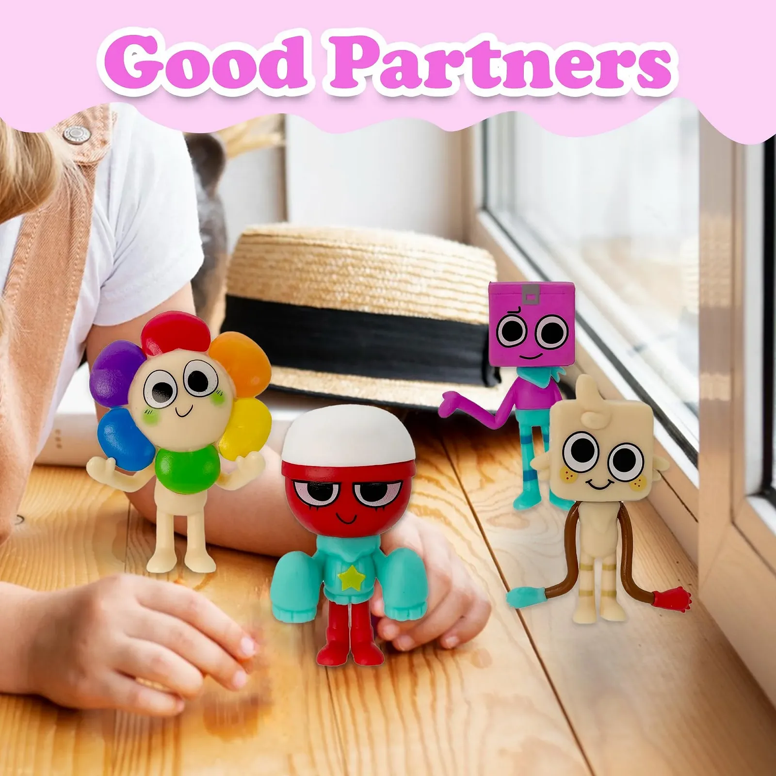 Набір ігрових фігурок Gensly Dandy Toy Figures Dandy/Goob/Vee/Sprout/Astro 8 шт Multi, фото №4