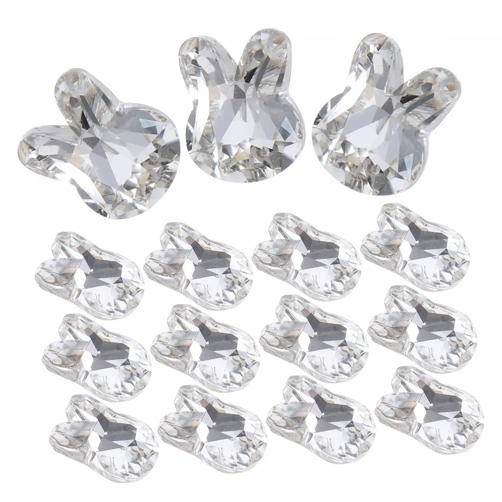 Стразы для ногтей FRCOLOR 40 шт. Набор для украшения ногтей с милыми кроликами для творческого маникюра. Легко наносятся, долговечные, изготовлены из высококачественных материалов, фото №2