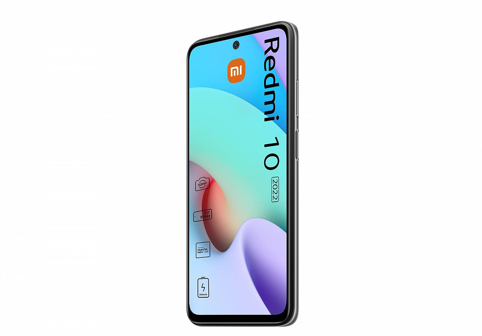 Смартфон Xiaomi Redmi 10 2022 4/64GB 6,5" FHD+ 90Hz 50MP AI Quad Camera Dual SIM Grey (с наушниками), фото №7 Смартфон Xiaomi Redmi 10 2022 4/64GB 6,5" FHD+ 90Hz 50MP AI Quad Camera Dual SIM Grey (с наушниками), фото №7