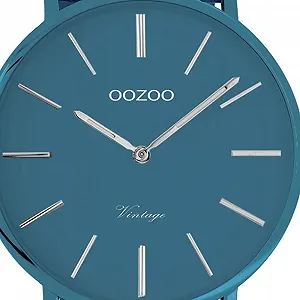 Мужские часы Oozoo Vintage Colors of The Summer C9878, 44 мм, синий synthetic.ua - Фото 1